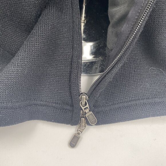 Orvis Fleece Jacket Womens XL Black Full Zip Front Mock Neck - Picture 4 of 8
